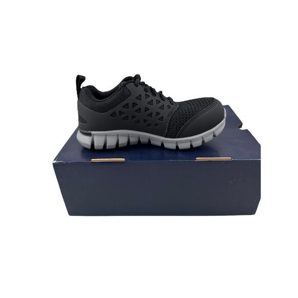 Reebok Sublite $108 Alloy Toe Women Cushion Work Sneaker Shoe RB041 Sz 4 Black - Picture 7 of 13